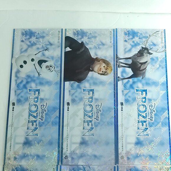 2024 Kakawow DISNEY Frozen Large Ticket Jumbo Trading Card Limited Lot Of 6 - Picture 6 of 7